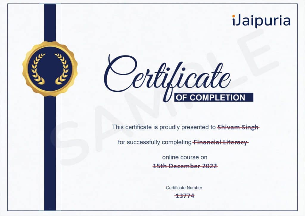 Financial Literacy ijaipuria